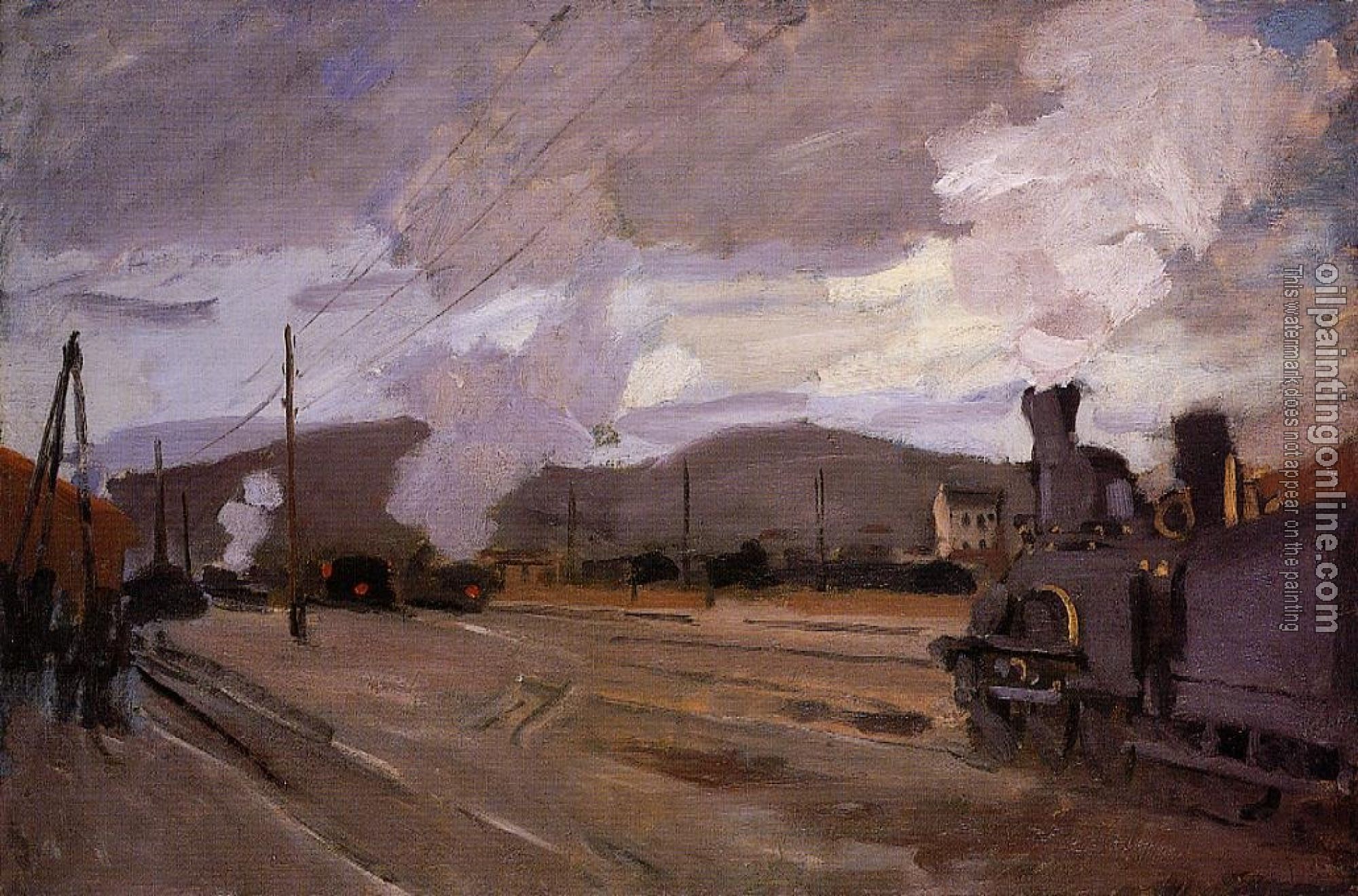 Monet, Claude Oscar - The Railroad Station at Argenteuil